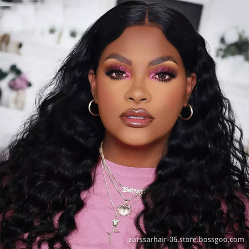 Cheap Human Hair Wigs For Black Women Brazilian Virgin Cuticle Aligned Human Hair 13x4 Lace Front Wig Loose Wave Hot Sale